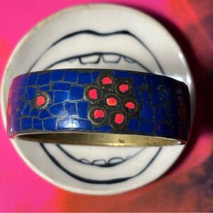 Blue and Pink Mosaic Bangle